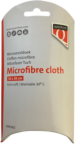 Microvezeldoek blauw Quantore 30x30 cm