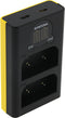 Olympus BLX-1 Dual LCD USB lader (Patona)