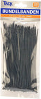 100 Tiewraps / bundelbandjes 2,5x160mm zwart PA66