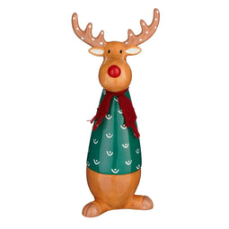 House of Seasons Kerstverlichting Eland - 16.5x12x39.5 cm - Keramiek - Groen