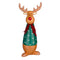House of Seasons Kerstverlichting Eland - 16.5x12x39.5 cm - Keramiek - Groen