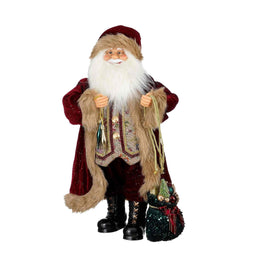 House of Seasons Kerstverlichting Engel - 31x21x63 cm - polystyreen - Bordeaux