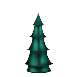 House of Seasons Kerstverlichting Kerstboom - 61x35x123 cm - Polyester - Donkergroen