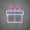 Luca Lighting Kerstverlichting Cadeau - 30x28x1 cm - Acryl - clear Wit