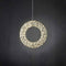 Luca Lighting Kerstverlichting Krans - 45x45x9 cm - Ijzer - Klassiek Wit