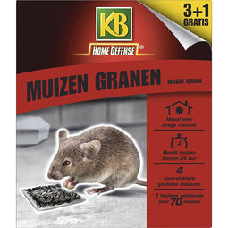 KB Muizenlokdoos Magik Grain - 4 stuks - KB Muizenlokdoos Magik Grain - 4 stuks