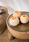 De Coconut Stripe Kaarshouder - Naturel