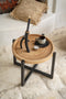 The Rain Tree Side Table - Natural Black