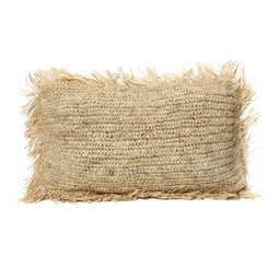 De Raffia Kussenhoes - Naturel - 30x50