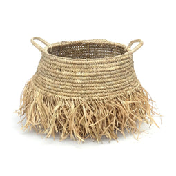 De Raffia Deluxe Mand - Naturel - M