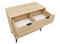 Dresser with 3 drawers Fay Natural Matt Black