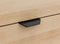 Dresser with 3 drawers Fay Natural Matt Black