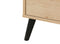 Dresser with 3 drawers Fay Natural Matt Black