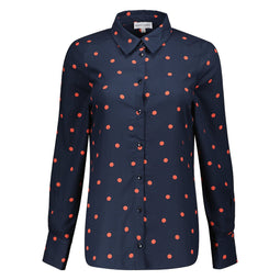 Mees Navy Graphics blouse