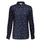 Mees Navy Graphics blouse