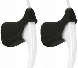 Remgreepcoverset Saccon race - zwart (externe kabel)