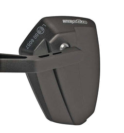 Spiegel Ergotec M-77 korte arm 120 x 80-55 mm aluminium - zwart gezandstraald