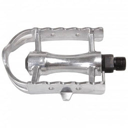 platformpedalen stadsfiets zilver set