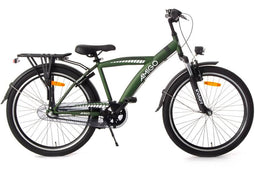Roady 24 Inch 38,5 cm Jongens 3V Terugtraprem Groen