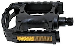 Platformpedaal MTB Kunststof 9/16 Inch zwart set
