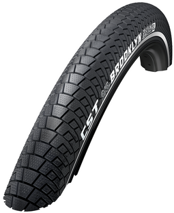 Buitenband CST Brooklyn Pro 26 x 2.40" / 62-559mm - zwart met reflectie