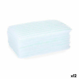 Sponzen Zeep Blauw Wit (12 Stuks)