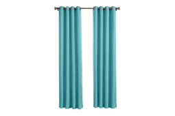 Larson - Luxe geweven blackout gordijn - met ringen - 3m x 2.5m - Mint-turquoise
