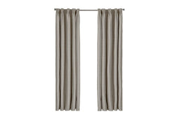 Larson - Luxe geweven blackout gordijn - met haken - 3m x 2.5m - Taupe