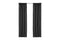 Larson - Luxe geweven blackout gordijn - met haken - 1.5m x 2.5m - Zwart
