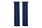 Larson - Luxe effen blackout gordijn - met ringen - 1.5m x 2.5m - Donkerblauw