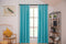Larson - Luxe effen blackout gordijn - met ringen - 1.5m x 2.5m - Turquoise