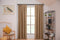 Larson - Luxe effen blackout gordijn - met haken - 1.5m x 2.5m - Donker taupe