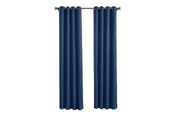 Larson - Luxe hotel blackout gordijn - met ringen - 3m x 2.5m - Donkerblauw