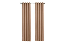 Larson - Luxe hotel blackout gordijn - met ringen - 3m x 2.5m - Donker taupe