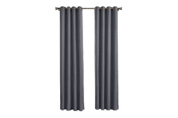 Larson - Luxe hotel blackout gordijn - met ringen - 1.5m x 2.5m - Donkergrijs