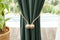 Larson - Velvet Gordijnen - 1.4m x 2.5m - Ringen - Groen