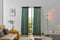 Larson - Velvet Gordijnen - 2.8m x 2.5m - Haken - Groen