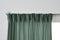 Larson - Velvet Gordijnen - 2.8m x 2.5m - Haken - Groen