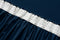 Larson - Velvet Gordijnen - 2.8m x 2.5m - Haken - Blauw