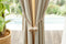 Larson - Velvet Gordijnen - 2.8m x 2.5m - Ringen - Beige