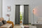 Larson - Velvet Gordijnen - 2.8m x 2.5m - Haken - Donkergrijs