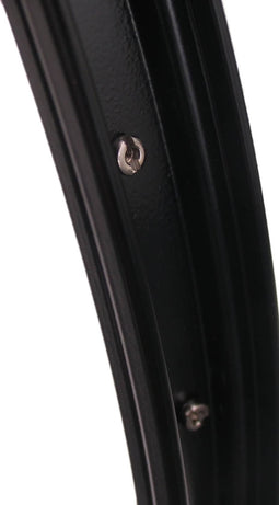 Voorwiel 28" / 622*21C aluminium naaf en velg - zwart