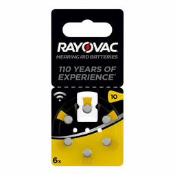 Lithium Knoopcelbatterijen Rayovac Geschikt voor headsets ZA10 1,4 V (6 Stuks)