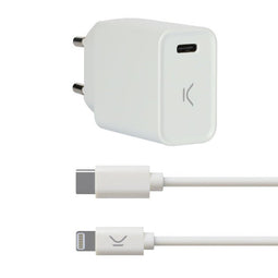 USB Oplader Iphone KSIX Wit