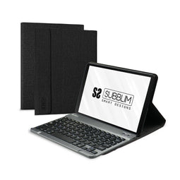 Tablet en toetsenbord Case Subblim SUBKT3-BTS055 Zwart Qwerty Spaans 10,5"
