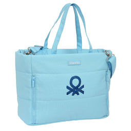 Laptoptas Benetton Sequins Licht Blauw (54 x 31 x 17 cm)