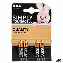 LR03 Alkalinebatterijen DURACELL (10 Stuks)