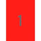 Stickers/etiketten Apli Rood A4 20 Lakens 210 x 297 mm