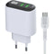 Oplader Goms 2 x USB Wit