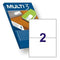 Stickers/etiketten MULTI 3 210 x 148 mm A4